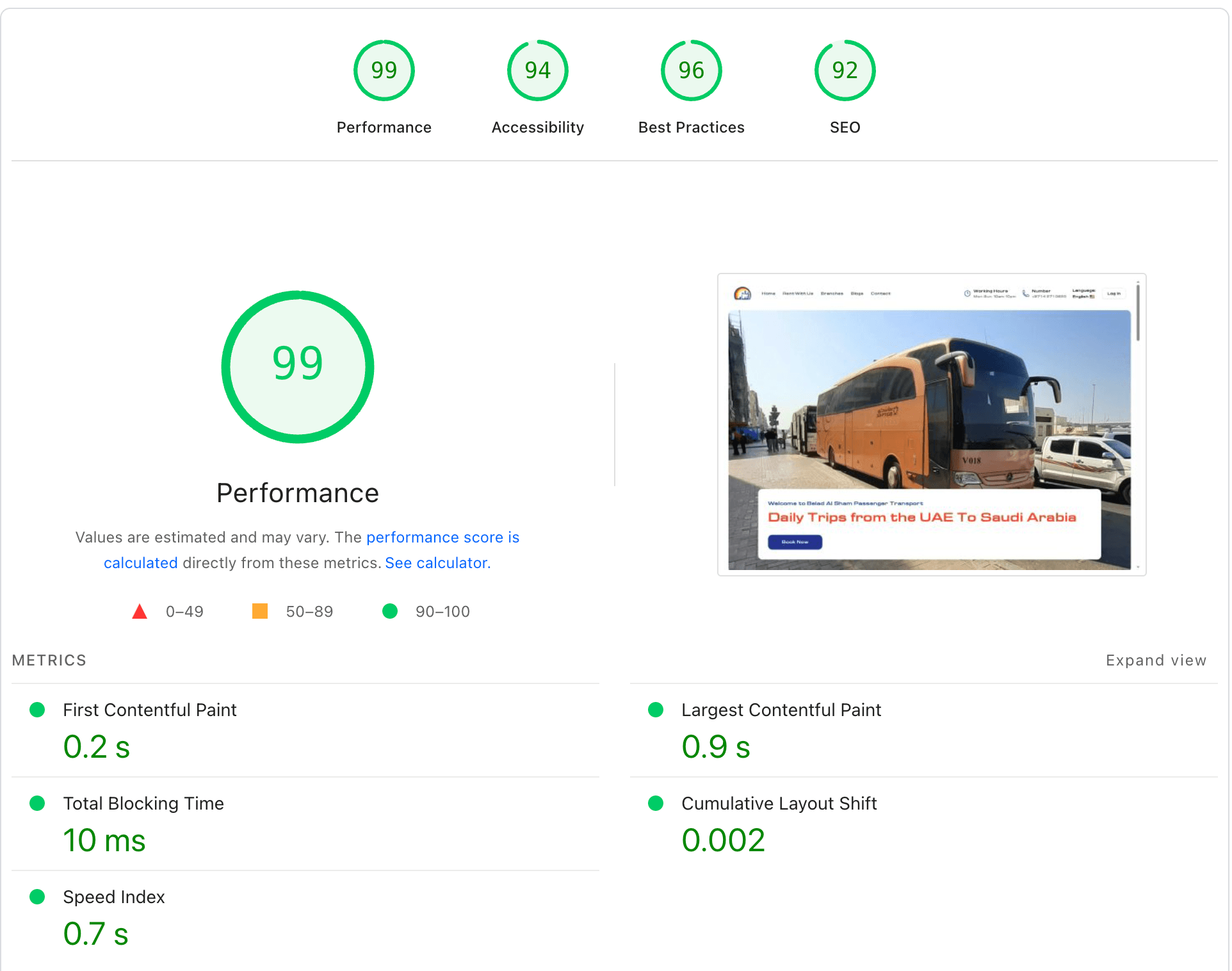 Belad Al Sham Passenger Transport — Online Ticketing Platform